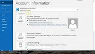 Changing SMTP settings in Outlook 365
