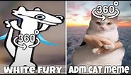 WHITE FURY AND ADM CAT MEME ARE DANCING/360/VR