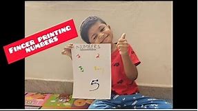 Fingerprinting activities for kid ||Numbers||fun||educational||Fingerprint Art|| @Nomansworld13
