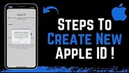 How To Create A New Apple ID !