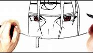How to Draw Itachi | Step by Step | Naruto
