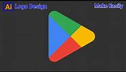 google play store logo design |google play store logo design tutorial