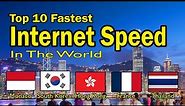 Top 10 Countries With The FASTEST Internet In The World!