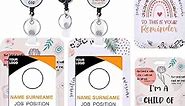 Christian Retractable Badge Holders Reel - 2PCS Bible Verse ID Badge Holder Religious Carabiner Clip Retractable Keychain Accessories ID Name Tag Card for Women Teachers Nurse Students Christian Gifts