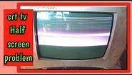 Crt tv small display problem|crttv half display problem|tv repair|tv|crt tv repair|fix it|leno tv