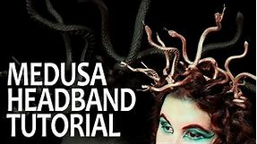 Medusa Headband Tutorial | How to Make a Medusa Snake Crown for Medusa Costume