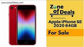 BUY Apple iPhone SE 2020 64GB RED Refurbished - IPHONE SE For Sale - IPHONE Deals 2023 - Zoneofdeals