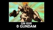 111 GN-000 0 Gundam (from Mobile Suit Gundam 00)