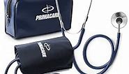 Primacare DS-9197-BL Professional Classic Series Manual Adult Size Blood Pressure Kit, Emergency Bp kit with Stethoscope and Portable Leatherette Case, Nylon Cuff, Blue