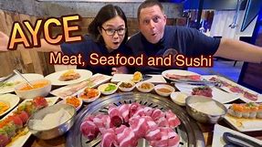 Buffet of Meats, Seafood and Sushi | GEN Korean BBQ | Planet Hollywood Las Vegas Vegas