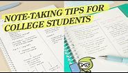 Note-taking Tips for NEW College Students that are ACTUALLY Helpful 🎓