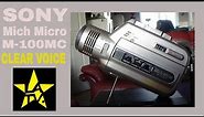 SONY MICH MICRO M-100MC CLEAR VOICE MICRO CASSETTE RECORDER.