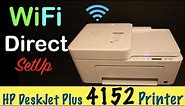 HP DeskJet Plus 4152 Wireless WiFi Direct SetUp review !!