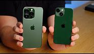 Eis os novos iPhones 13 verdes!