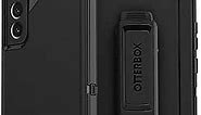 OtterBox Galaxy S22+ Defender Series Case - BLACK, rugged & durable, with port protection, includes holster clip kickstand