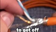 Looking inside an S/FTP CAT 7 Ethernet Cable