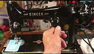 Singer 206K-First Singer ZigZag machine-Historical precision-still sews perfectly. (Video 280)