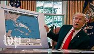 Trump appears to show Sharpie-altered hurricane map