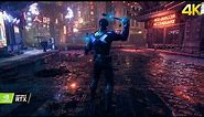 Batman Arkham Knight - Nightwing Free Roam and Combat Gameplay (4K 60fps)