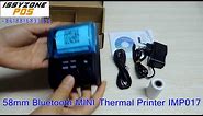 58mm Bluetooth Thermal Printer Portable printer how to connect with Androind/IOS IMP017