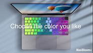 Silicone Keyboard Cover Skin for MacBook Air 15.3" 13.6 inches A2941 A2681 M2 Chip Released in Jun. 2023 US Layout Ultra Thin Non-Slip Protector Accessories (Gradient Rainbow)