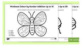 Colour by Number Addition Activity Pack