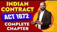 Indian Contract Act 1872 | Business Law Full Chapter | Indian Contract Act 1872 Agreement & Contract