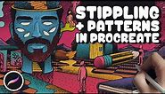 How to Draw a Psychedelic Illustration with Stippling and Patterns in Procreate