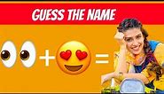 Guess the actress name by emoji challenge | Thinking brain