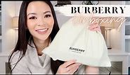 BURBERRY BAG UNBOXING; THE NEWEST ADDITION TO MY HANDBAG COLLECTION | Irene Simply