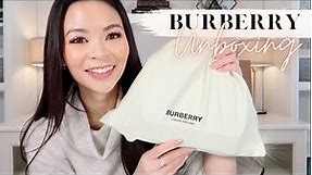 BURBERRY BAG UNBOXING; THE NEWEST ADDITION TO MY HANDBAG COLLECTION | Irene Simply