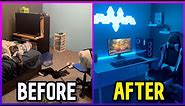 Transforming My Bedroom Into My Dream Gaming Setup *NOT CLICKBAIT*