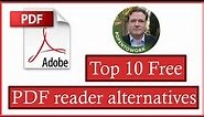 Top 10 Best Free PDF readers (Adobe Acrobat Alternatives) (2024 Update)