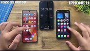 POCO X5 PRO 5G VS IPhone 11 - FIRST SPEED TEST