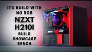 Red and Black No RGB Mini ITX Build in NZXT H210i with not so mini Hardware! RTX 3070 Ryzen 5 5600