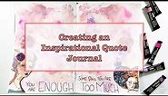 Creating an Inspirational Quote Journal