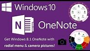 Windows 10 Tip: Get Back Older OneNote App with Radial Menu and Document Scanning