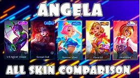 Angela All Skin Comparison MLBB