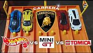 Carrera Hot Wheels vs Mini GT vs Tomica vs Maisto - Lamborghini