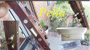 How to replace a Pella storm door latch.