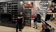 Video Game Collection Hidden INSIDE HIS WALLS! Game Room Tour