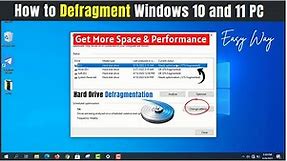How to Defrag Your Hard Drive in Windows 10 & 11| Disk Defragmentation Explained!