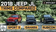 2018 Jeep Wrangler JL Trims Explained | Differences Between Sport, Sahara, and Rubicon