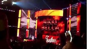 WWE: AJ Lee & Nikki Bella LIVE Entrances