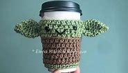 This Crocheted Baby Yoda Coffee Cozy Is Absolutely Delightful