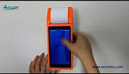 (POS-Q1/Q2) OCOM Android Portable POS Terminal with 58mm thermal Printer