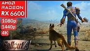 Fallout 4 - 1080p, 1440p, 4K - RX 6600 + i5 11400F
