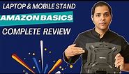 AmazonBasics 2-in-1 Laptop and Mobile Stand Review | Best Portable Laptop Stand under Rs.350