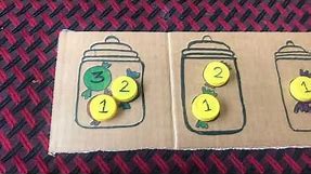 DIY activities for Teaching Number counting & number recognition to 2-3 year old at home