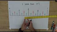 How to Measure Using a Standard, Customary, English Ruler